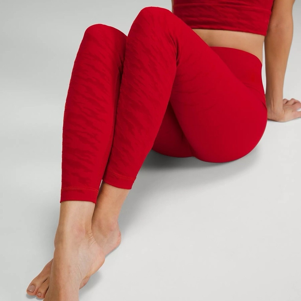 NWT Lululemon Lunar New Year Wunder Under 25’ Vibrant Red Women's Leggings